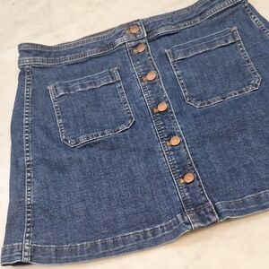 Madewell Blue Denim Mini Skirt